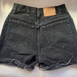 Calvin Klein Women's Black Denim Shorts size 26